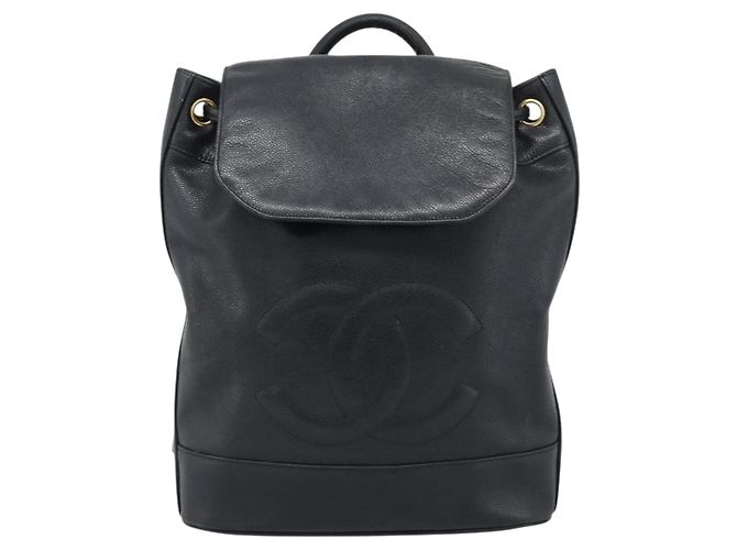 Borsa a Spalla CHANEL in Pelle 2way Nero Oro CC Auth mr2604V D'oro - vista 13