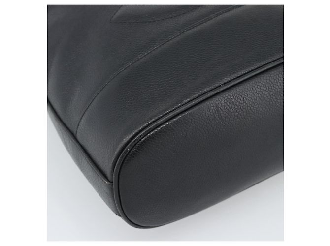 Borsa a Spalla CHANEL in Pelle 2way Nero Oro CC Auth mr2604V D'oro - vista 16