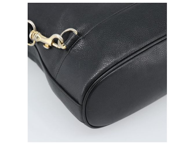 Borsa a Spalla CHANEL in Pelle 2way Nero Oro CC Auth mr2604V D'oro - vista 18