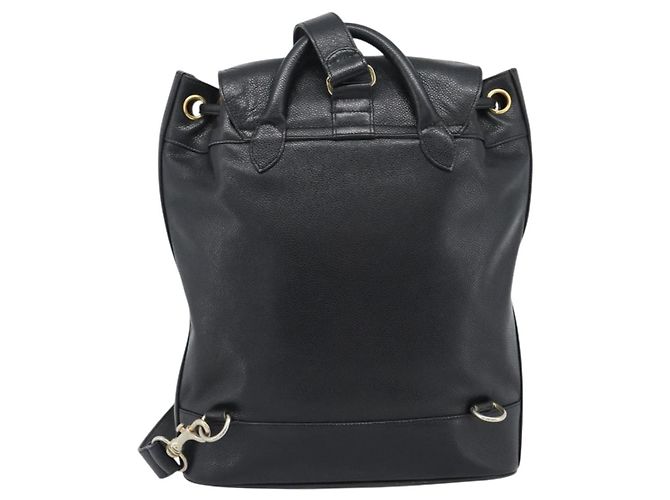 Borsa a Spalla CHANEL in Pelle 2way Nero Oro CC Auth mr2604V D'oro - vista 2