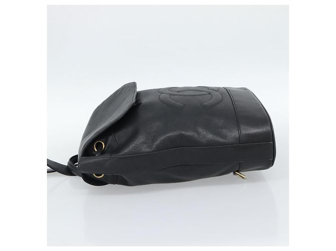 Borsa a Spalla CHANEL in Pelle 2way Nero Oro CC Auth mr2604V D'oro - vista 3