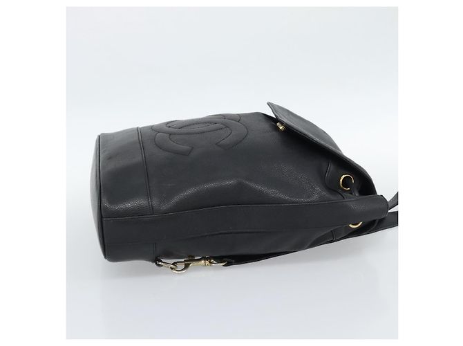 Borsa a Spalla CHANEL in Pelle 2way Nero Oro CC Auth mr2604V D'oro - vista 4