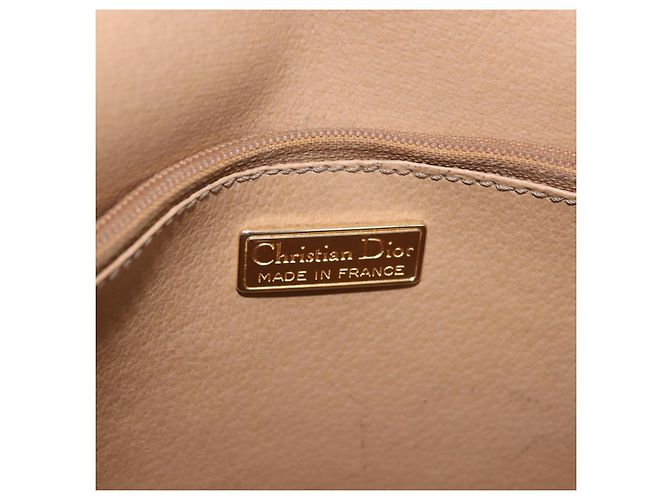 Borsa a tracolla Christian Dior Trotter Canvas PVC Navy Gold Auth ka5068 D'oro Blu navy - vista 19