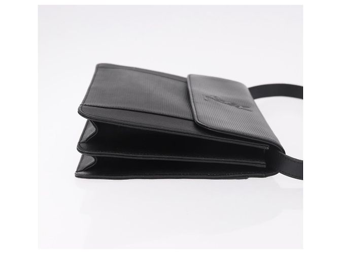 SAINT LAURENT Schultertasche aus Leder Schwarz Gold Auth 190568 - Ansicht 3