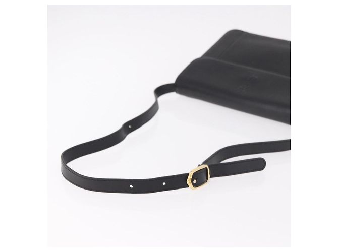 SAINT LAURENT Schultertasche aus Leder Schwarz Gold Auth 190568 - Ansicht 7