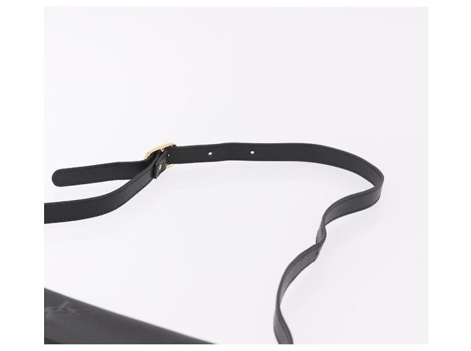 SAINT LAURENT Schultertasche aus Leder Schwarz Gold Auth 190568 - Ansicht 8