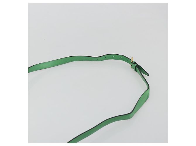 Céline Borsa a Spalla CELINE in Pelle Verde Oro Auth 189202 D'oro - vista 14