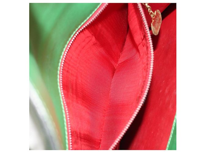 Céline Borsa a Spalla CELINE in Pelle Verde Oro Auth 189202 D'oro - vista 24