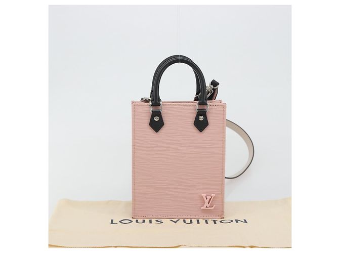 Borsa LOUIS VUITTON Epi Petit Sac Plat Rose Valerine M69575 Auth bs35888SAV Rosa - vista 12