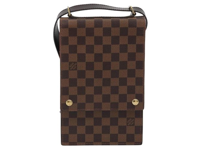 LOUIS VUITTON Damier Portello Schultertasche N45271 LV Auth 186577A Damier ebene - Ansicht 13