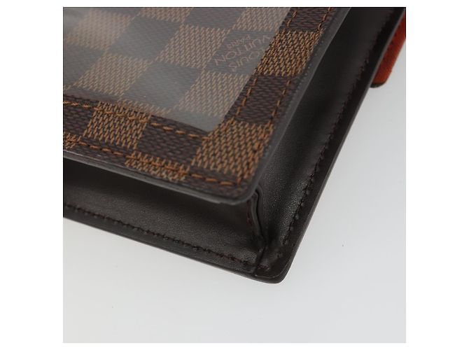 LOUIS VUITTON Damier Portello Schultertasche N45271 LV Auth 186577A Damier ebene - Ansicht 15