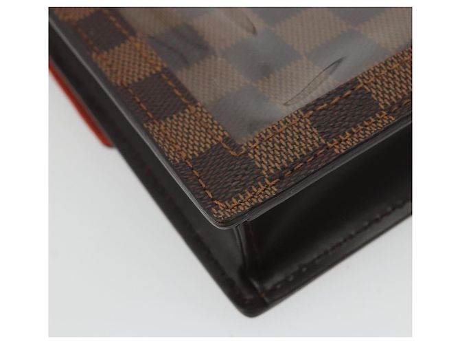 LOUIS VUITTON Damier Portello Schultertasche N45271 LV Auth 186577A Damier ebene - Ansicht 16