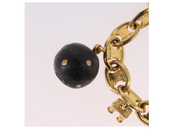 Céline Bracciale CELINE Macadam metallo Gold Tone Auth 189576M - vista 7