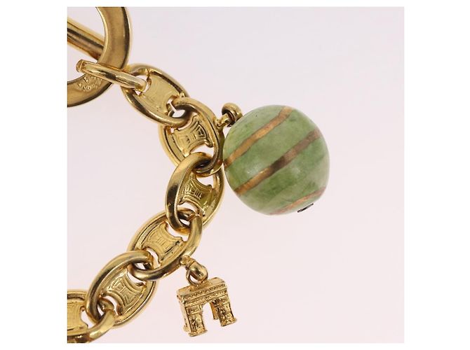 Céline Bracciale CELINE Macadam metallo Gold Tone Auth 189576M - vista 9