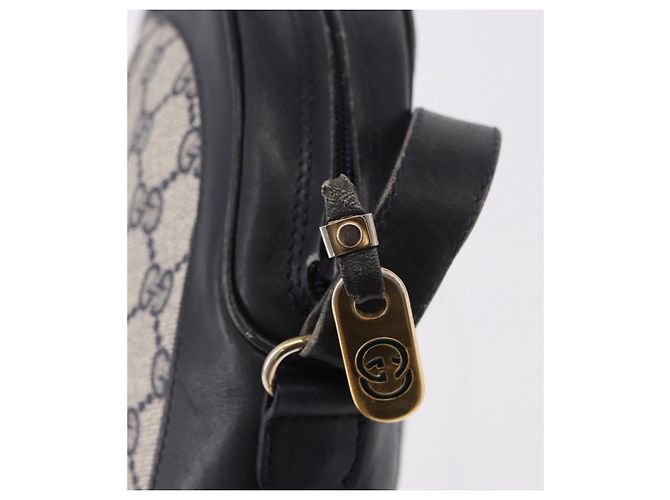 Borsa a tracolla GUCCI GG Supreme PVC Blu Navy Oro Auth ka5069 D'oro - vista 19