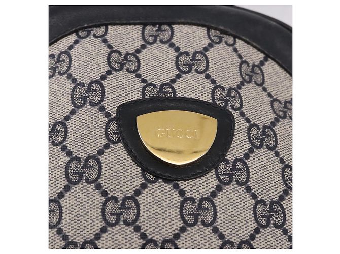 Borsa a tracolla GUCCI GG Supreme PVC Blu Navy Oro Auth ka5069 D'oro - vista 20