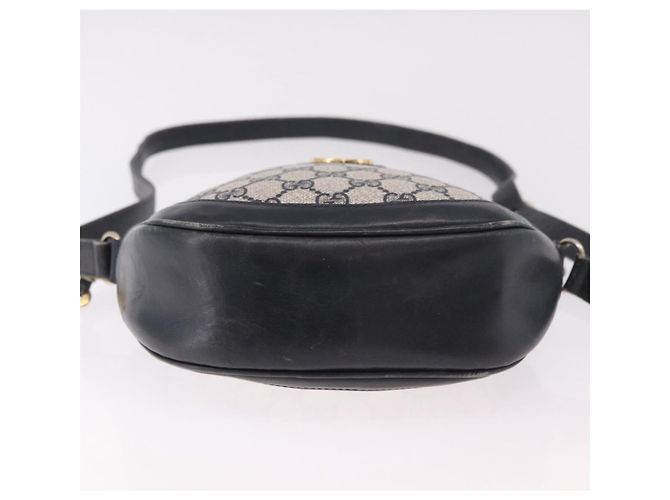 Borsa a tracolla GUCCI GG Supreme PVC Blu Navy Oro Auth ka5069 D'oro - vista 5