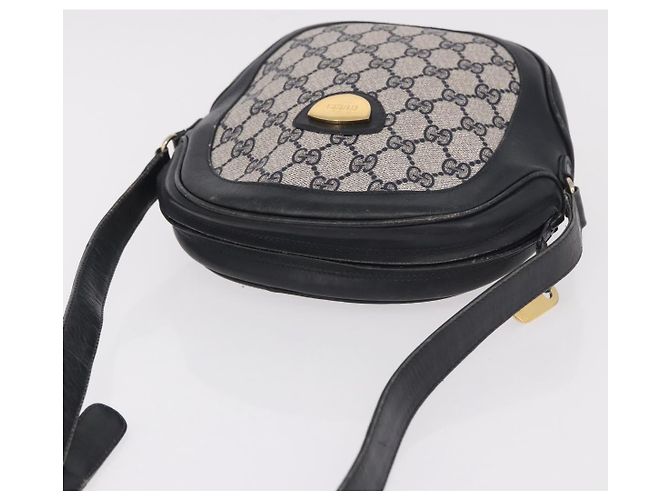 Borsa a tracolla GUCCI GG Supreme PVC Blu Navy Oro Auth ka5069 D'oro - vista 6