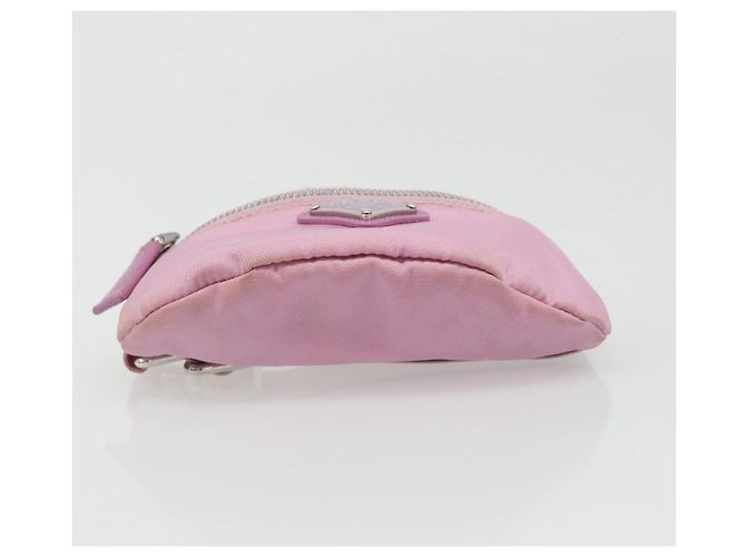 PRADA Arm Pouch Nylon Rosa Argento Auth mr2583 - vista 5