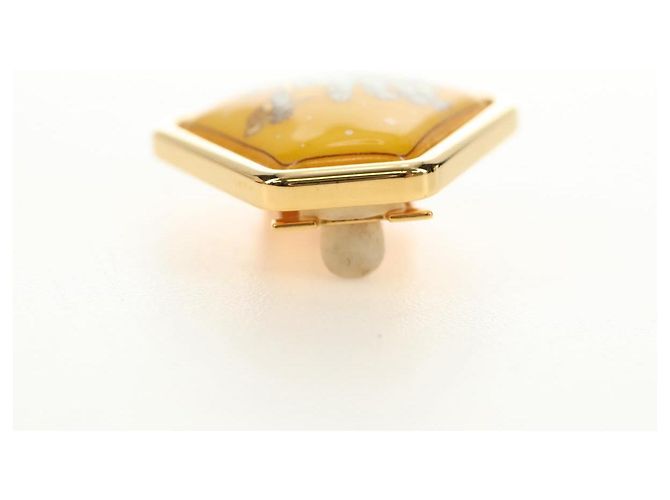 Hermès Orecchini HERMES Metallo Oro Giallo Auth bs35859M D'oro - vista 18