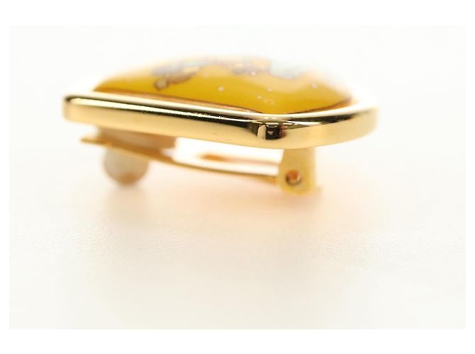Hermès Orecchini HERMES Metallo Oro Giallo Auth bs35859M D'oro - vista 7