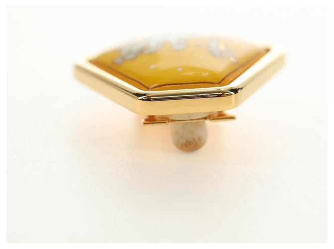Hermès Orecchini HERMES Metallo Oro Giallo Auth bs35859M D'oro - vista 9