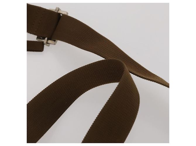 Sac à bandoulière GUCCI GG Canvas 2 Set Beige Black Auth 186360 Noir - vue 6