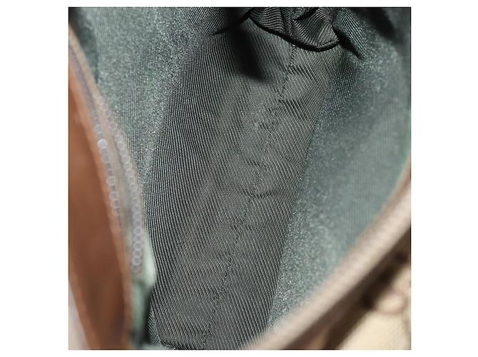 Sac à bandoulière GUCCI GG Canvas 2 Set Beige Black Auth 186360 Noir - vue 9