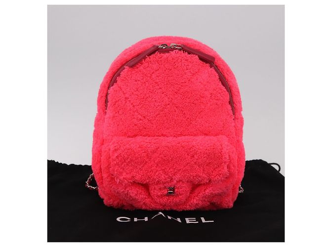 CHANEL Matelasse Chain Backpack pile Pink Silver CC Auth 189107M Argento Rosa - vista 12
