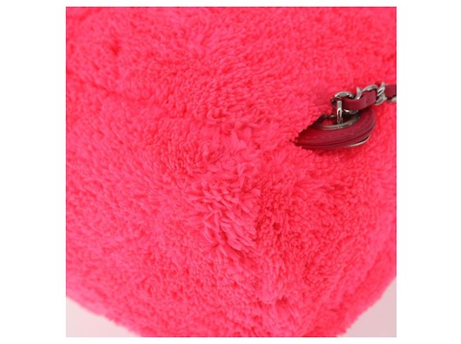 CHANEL Matelasse Chain Backpack pile Pink Silver CC Auth 189107M Argento Rosa - vista 19