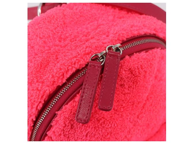 CHANEL Matelasse Chain Backpack pile Pink Silver CC Auth 189107M Argento Rosa - vista 21