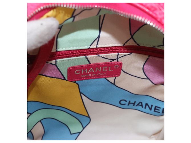 CHANEL Matelasse Chain Backpack pile Pink Silver CC Auth 189107M Argento Rosa - vista 23