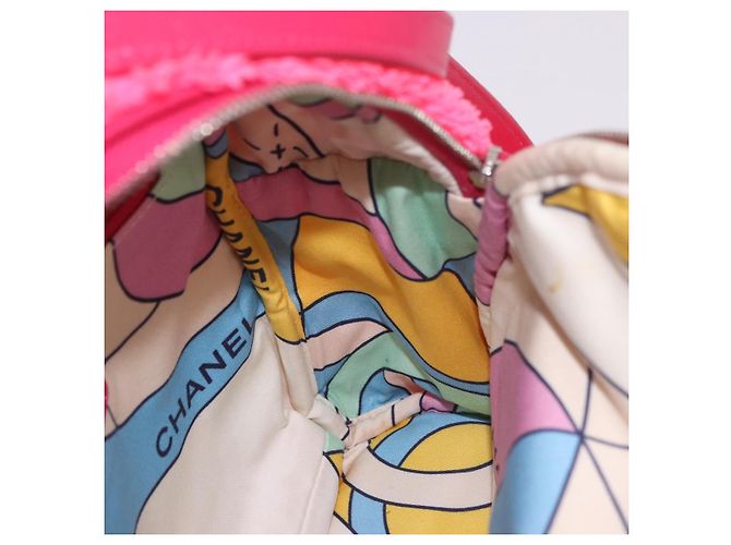CHANEL Matelasse Chain Backpack pile Pink Silver CC Auth 189107M Argento Rosa - vista 24