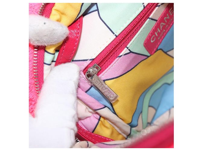 CHANEL Matelasse Chain Backpack pile Pink Silver CC Auth 189107M Argento Rosa - vista 26