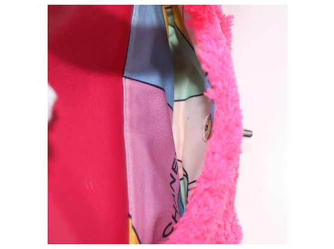 CHANEL Matelasse Chain Backpack pile Pink Silver CC Auth 189107M Argento Rosa - vista 28