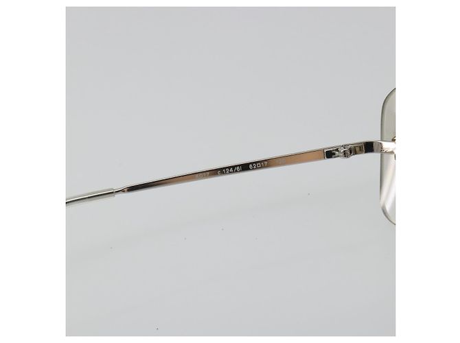 Gafas de sol CHANEL COCO Mark Metal Silver CC Auth 189512 Plata - vista 11