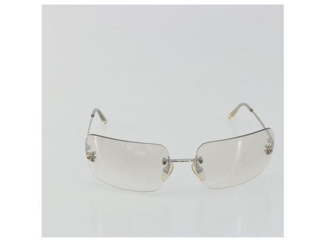 Gafas de sol CHANEL COCO Mark Metal Silver CC Auth 189512 Plata - vista 13