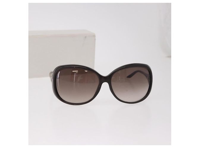 Lunettes de soleil Christian Dior en plastique marron et or Auth bs35807 Doré - vue 12