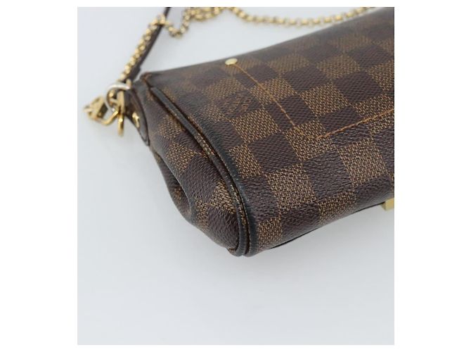 LOUIS VUITTON Borsa a Spalla Damier Ebene Favorit PM 2way N41276 LV Auth 190240 - vista 18