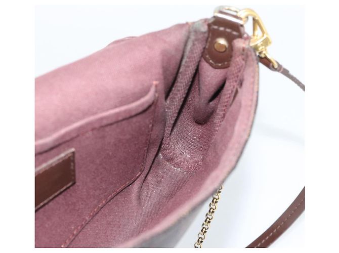 LOUIS VUITTON Borsa a Spalla Damier Ebene Favorit PM 2way N41276 LV Auth 190240 - vista 21