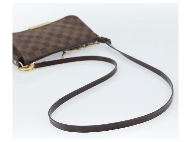 LOUIS VUITTON Borsa a Spalla Damier Ebene Favorit PM 2way N41276 LV Auth 190240 - vista 8