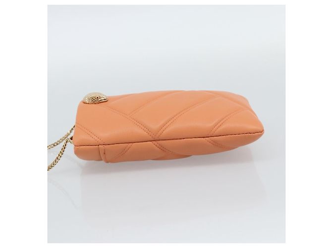 Bulgari Borsa a Spalla BVLGARI in Pelle Arancione e Oro Auth ka5074M D'oro - vista 3