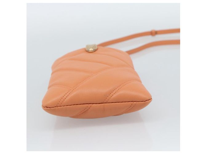 Bulgari Borsa a Spalla BVLGARI in Pelle Arancione e Oro Auth ka5074M D'oro - vista 5