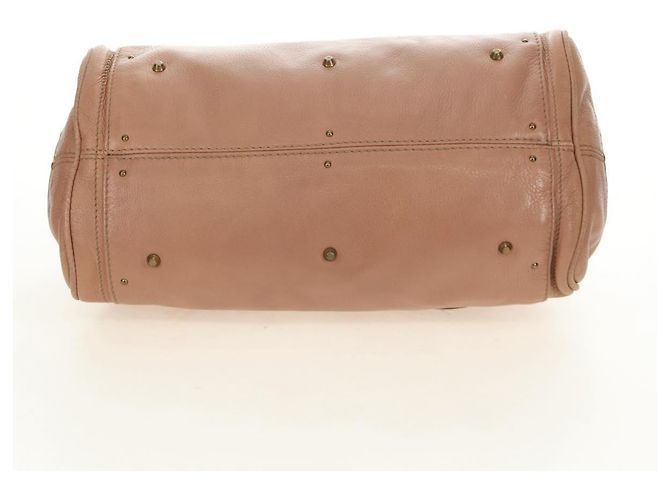 Chloé Borsa Chloe Paddington in Pelle Beige Oro Argento Auth am12019V D'oro - vista 7