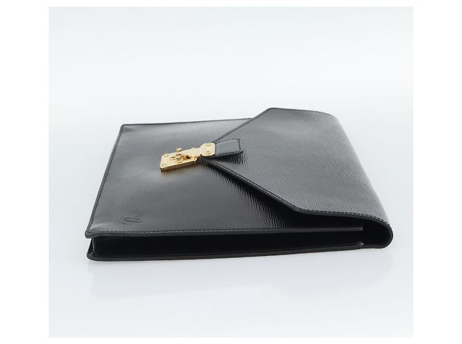 LOUIS VUITTON Epi Porte Documents Senatur Aktentasche Schwarz M54452 LV Auth 189586 - Ansicht 4