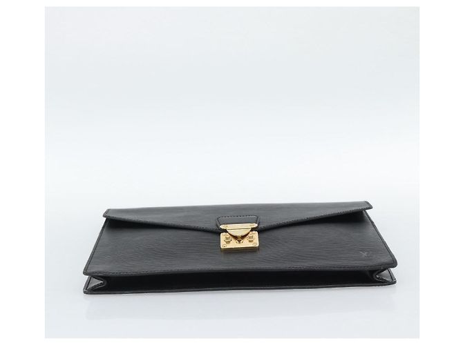 LOUIS VUITTON Epi Porte Documents Senatur Aktentasche Schwarz M54452 LV Auth 189586 - Ansicht 6