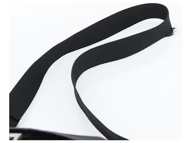 Borsa a tracolla PRADA Nylon Nero Argento Auth 188514 - vista 14