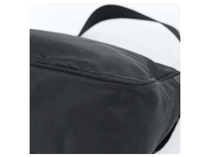 Borsa a tracolla PRADA Nylon Nero Argento Auth 188514 - vista 16