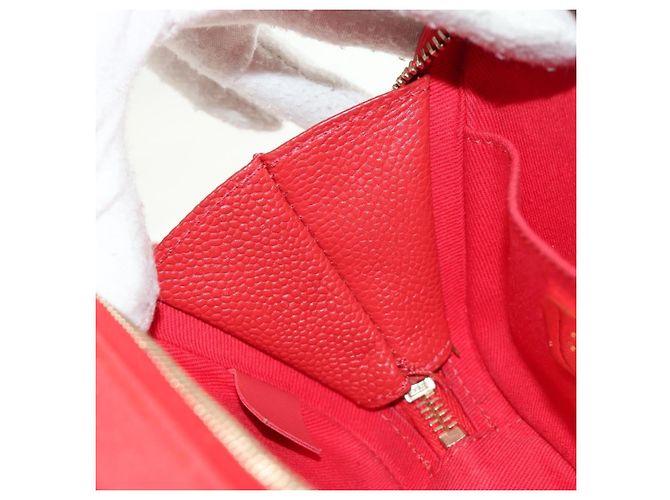 CHANEL Matelasse Chic Affinity Chain Bag Caviar Skin Red Gold CC Auth 189719M Rosso D'oro - vista 23