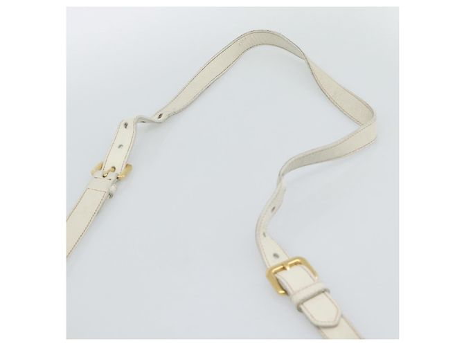 Borsa a Spalla PRADA in Pelle Bianco Oro Auth ka5003A D'oro - vista 14